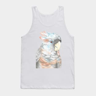 Baby gang-gang cockatoo watercolor portraint painting Tank Top